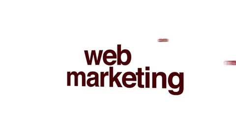 Web marketing animated word cloud. Stock Footage 70643565