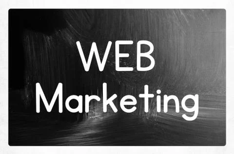 Web marketing concept Stockfoto's