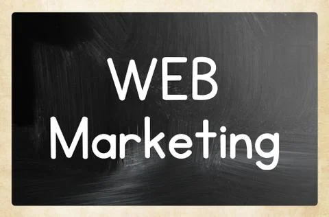 Web marketing concept Stock Photos