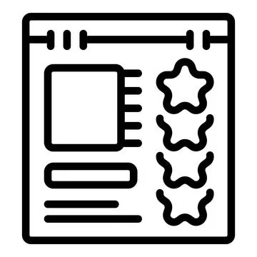 Web marketing icon outline vector. Social communication Stock Illustration