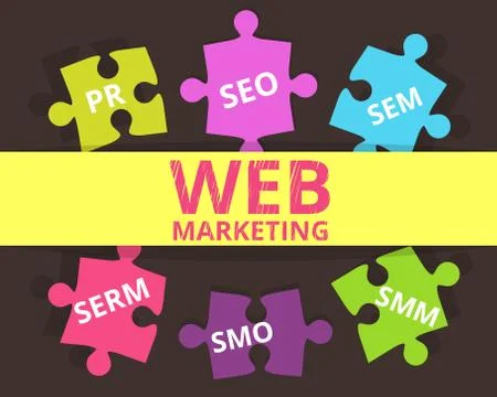 Web marketing Stock Illustration