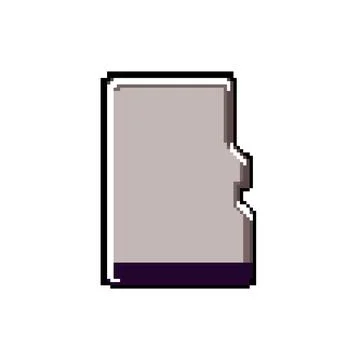 Web memory card pixel art vector illustration Stock Illustration