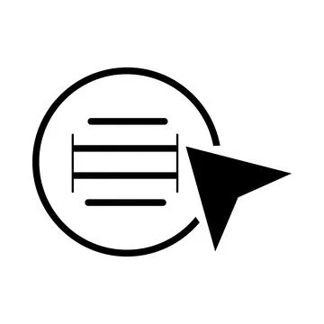 Web menu, click, menu, nav bar, menu scrolling icon Stock Illustration