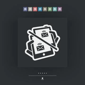 Web message icon Stock Illustration