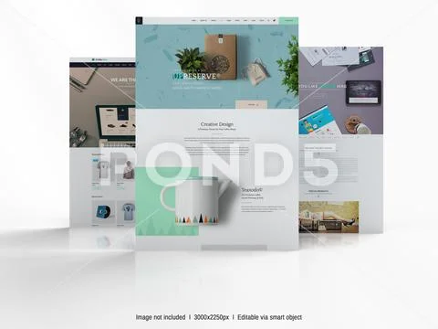 Web Mock Up 02 PSDテンプレート