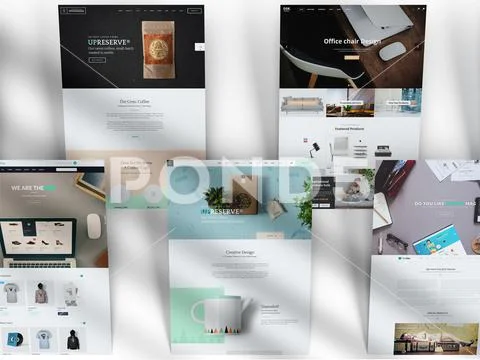 Web Mock Up 05 PSDテンプレート