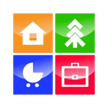 Web Navigation Icons Stock Illustration