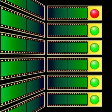 Web navigation template Stock Illustration