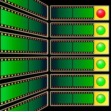 Web navigation template Stock Illustration