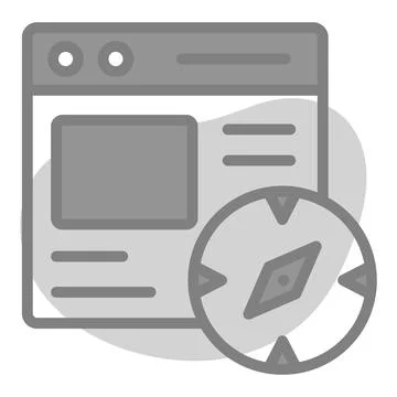 Web navigator Icon. User interface Vector Illustration, As a Simple Vector .. Illustration