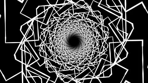 Web net polygonal abstract tunnel drawing graphics illustration background new Stock Illustration
