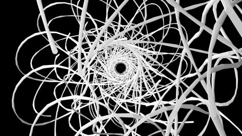 Web net polygonal abstract tunnel drawing graphics illustration background new 스톡 일러스트