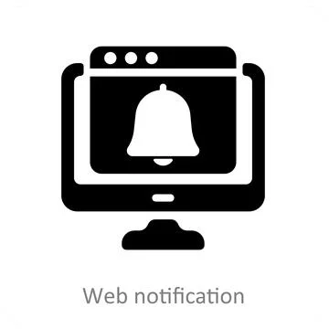 Web Notification Stock Illustration