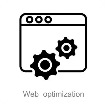 Web optimization Illustrazione stock