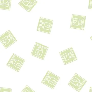 Web padlock glyph seamless pattern イラスト素材