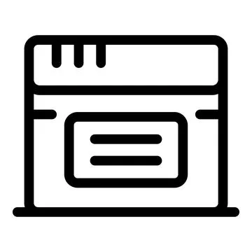 Web page building interface for online content creation Stockillustratie