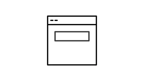 A web page with a button, suggesting an interactive element for users. Stock Footage 333550467