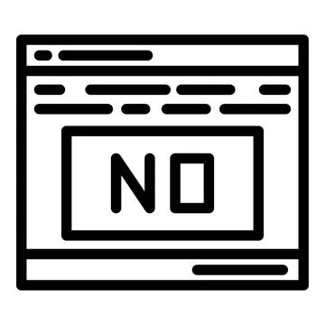 Web page code icon outline vector. Cms development Stock-Illustration