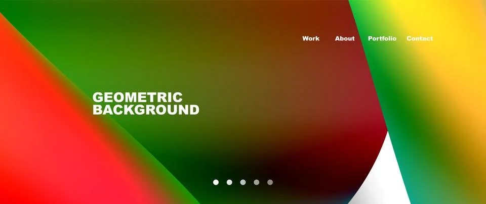 Web page design with geometric elements - circle and wave. Techno art concept イラスト素材