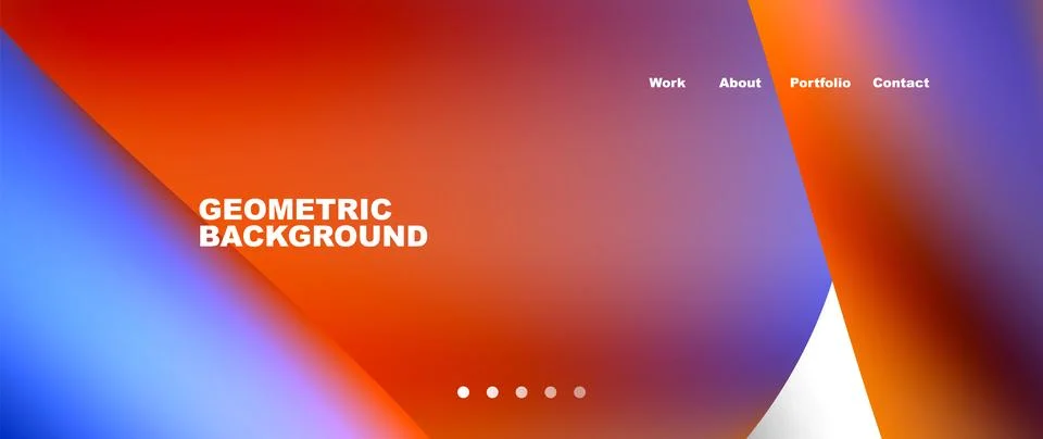 Web page design with geometric elements - circle and wave. Techno art concept 스톡 일러스트