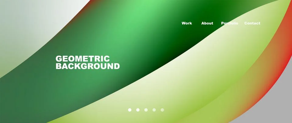 Web page design with geometric elements - circle and wave. Techno art concept 스톡 일러스트