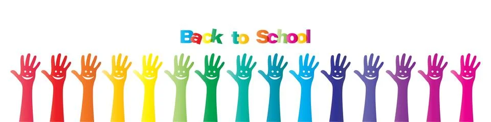 Web page design template for back to school. Art School, course, class, educa Stock Illustration