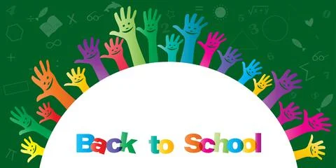 Web page design template for back to school. Art School, course, class, educa Иллюстрация