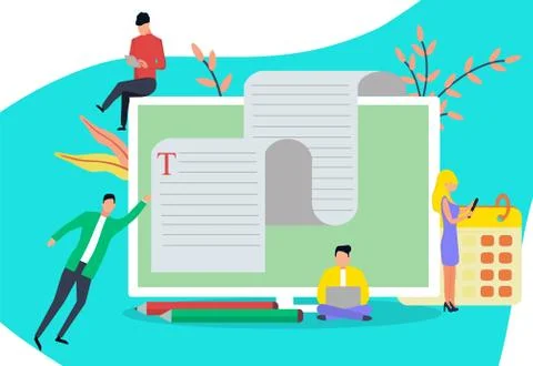 The web page design templates for language courses, e-learning, online educat Stock Illustration