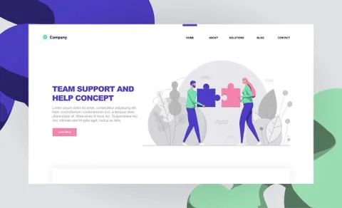 Web page design templates of teamwork, finance, online money earning, business 스톡 일러스트