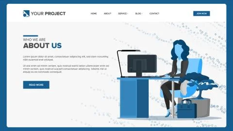 Web Page Design Vector. Business Screen. Internet Traffic. Cartoon Character 스톡 일러스트