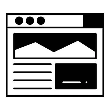 Web Page Dualtone Icon Stock Illustration