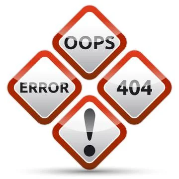 Web page error 404 Stock Illustration