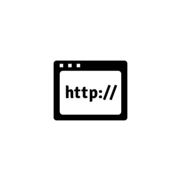 Web Page Icon In Flat Style Vector For Apps, UI, Websites. Black Icon Vector Stockillustratie