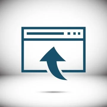 Web page icon stock vector illustration flat design 库存插图