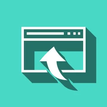 Web page icon stock vector illustration flat design Stock Illustration