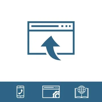 Web page icon stock vector illustration flat design 库存插图
