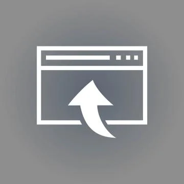 Web page icon stock vector illustration flat design 스톡 일러스트