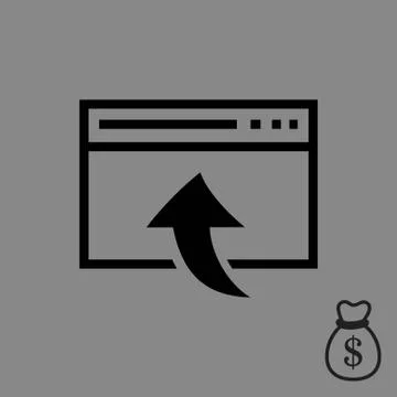 Web page icon stock vector illustration flat design Stockillustratie