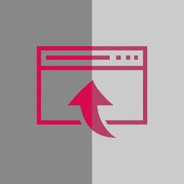 Web page icon stock vector illustration flat design イラスト素材