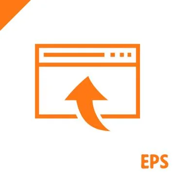 Web page icon stock vector illustration flat design 스톡 일러스트