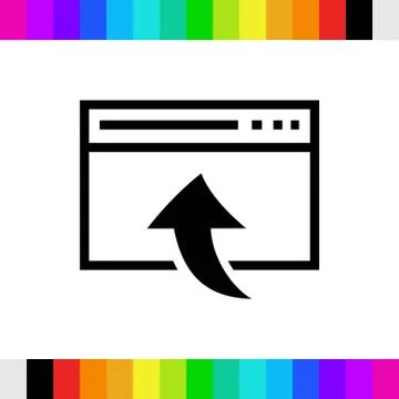 Web page icon stock vector illustration flat design イラスト素材