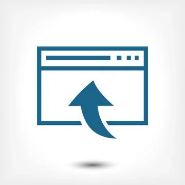 Web page icon stock vector illustration flat design Illustrazione stock