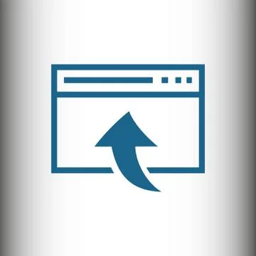 Web page icon stock vector illustration flat design Stockillustratie