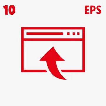 Web page icon stock vector illustration flat design 库存插图