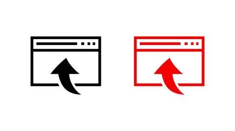 Web page icon stock vector illustration flat design Stockillustratie