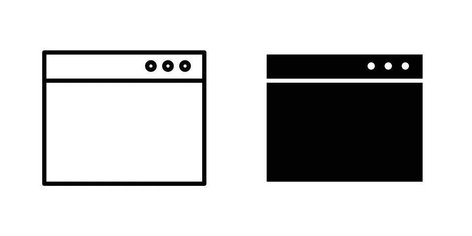 Web page icon vector design illustrations Ilustración de archivo