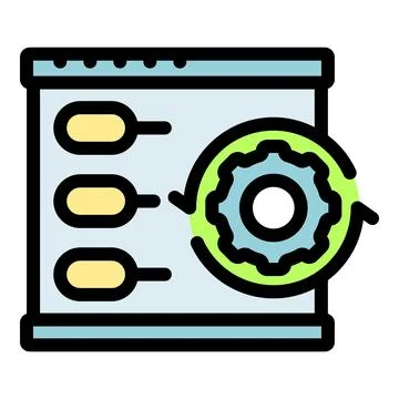 Web page implementing continuous integration and continuous delivery 스톡 일러스트