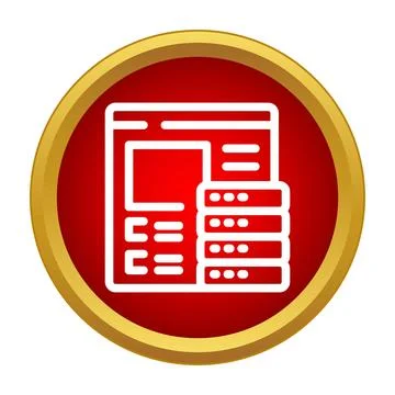 Web page interface connecting with server database data イラスト素材