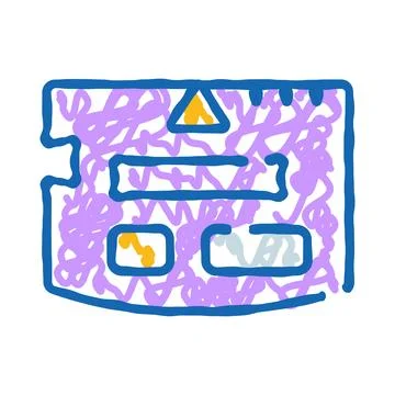 Web page interface glitching and error loading concept イラスト素材
