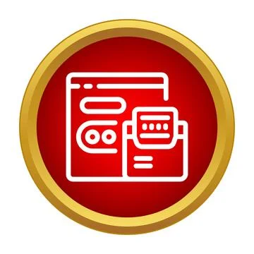 Web page interface showing personal profile or account Stock Illustration